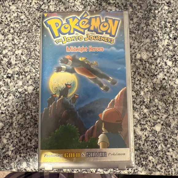 Pokemon Other - Pokemon The Johto Journeys Midnight Heroes‎ VHS Tape